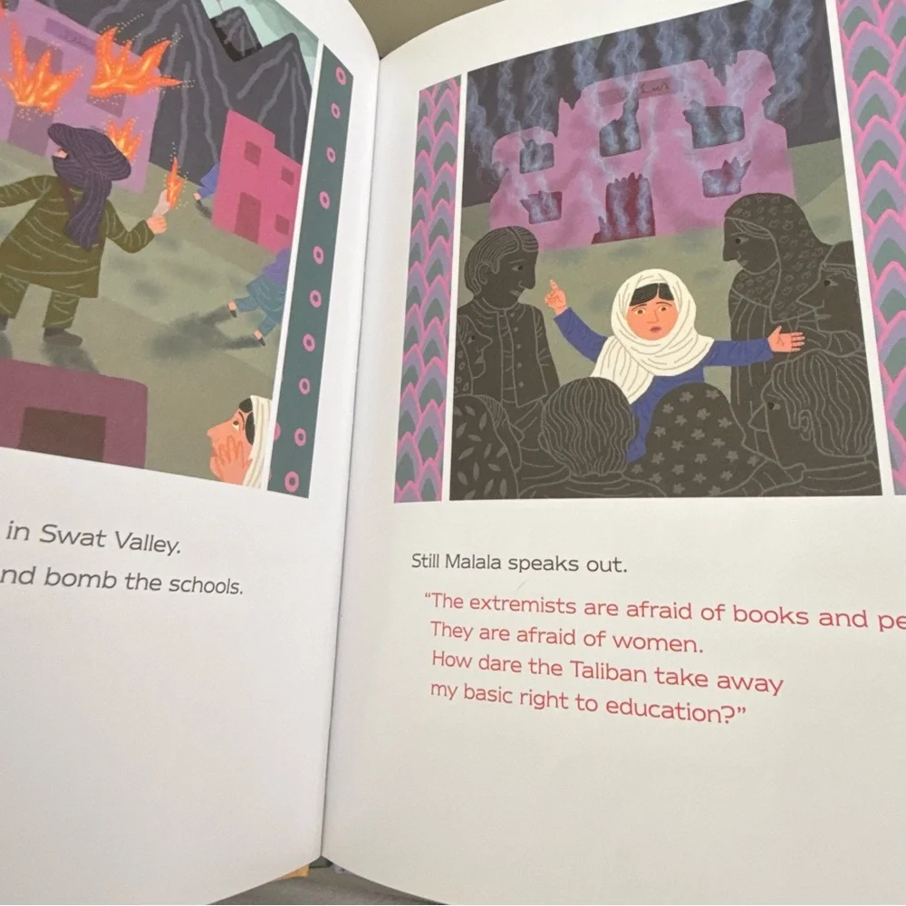 Malala & Iqbal Brave Kids from Pakistan Flip Book by Jeanette Winter Reversible